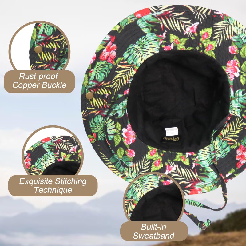 Phaiy Bucket Hat Wide Brim UV Protection Sun Hat Boonie Hats Fishing Hiking Safari Outdoor Hats for Men and Women - Image 3